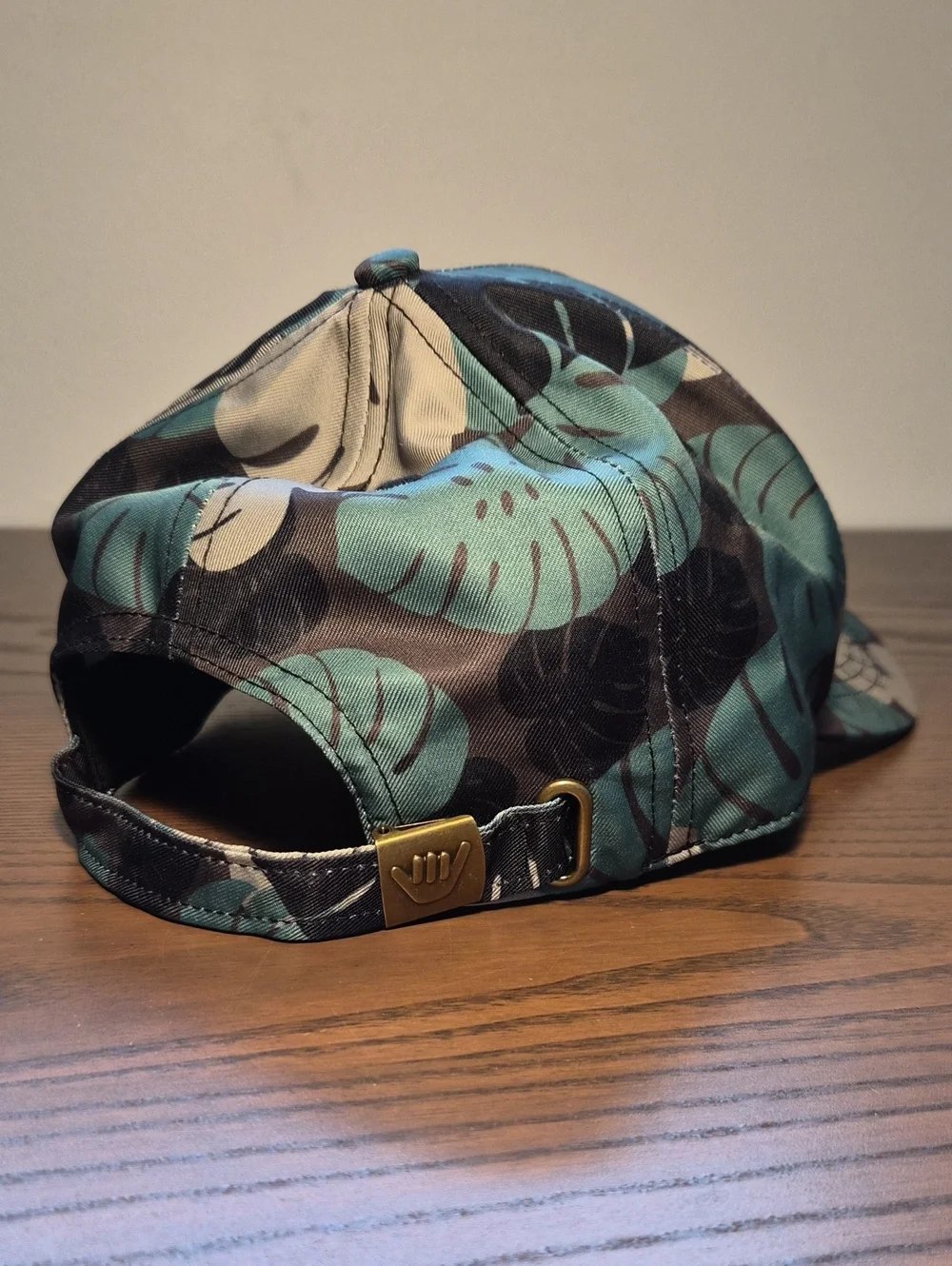 Workshop 28 Aloha Hawaii Monstera Adjustable Strapback Hat, NWT